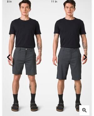 Prana Furrow hemp recycled Bermuda men’s shorts sz 32